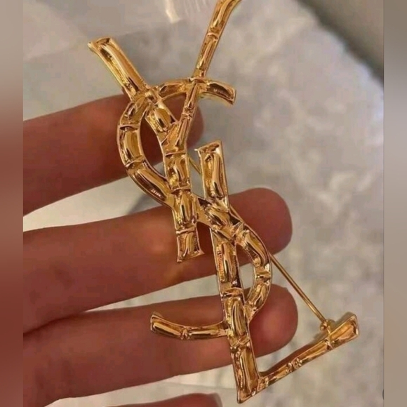 YSL Style Gold Brooch - Picture 6 of 6